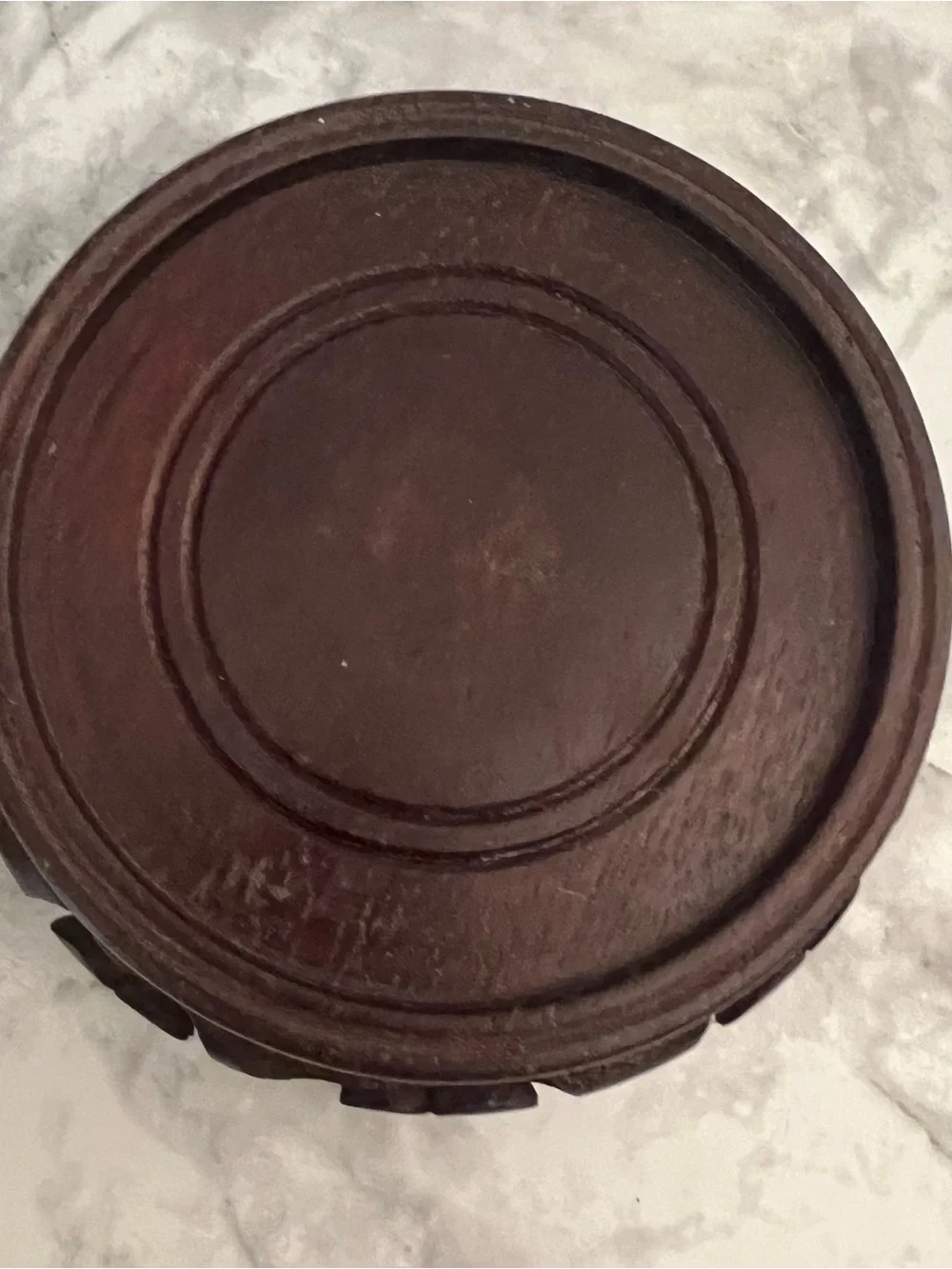 Vintage Pier 1 Imports Carved Wood Display Stand | Hong Kong |
